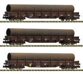 Fleischmann 6660142 - N - 3-tlg. Set Schwerlastwagen Stahlzug, ÖBB, Ep. IV